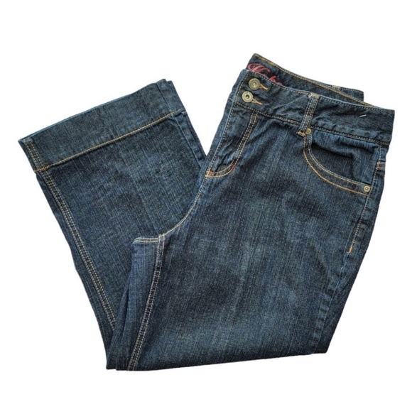 Tommy Hilfiger Hope Crop Mid Rise Denim Capri Jeans Women's Size 14 - Picture 1 of 5